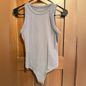 Abercrombie & Fitch Slate Sleeveless Bodysuit